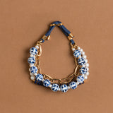 WHITE LAPIS CHAIN BRACELET