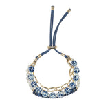 WHITE LAPIS CHAIN BRACELET