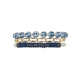WHITE LAPIS CHAIN BRACELET