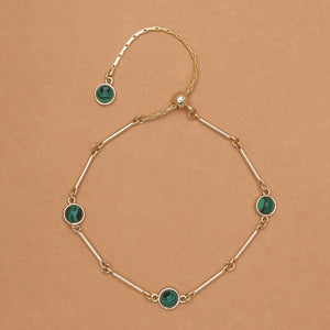 MALACHITE GOLD BRACELET