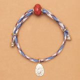 RED JASPER OCEAN DRAWSTRING BRACELET