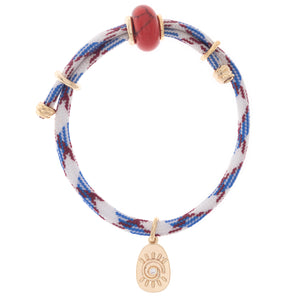 RED JASPER OCEAN DRAWSTRING BRACELET