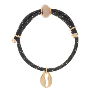 WHITE AGATE OCEAN DRAWSTRING BRACELET