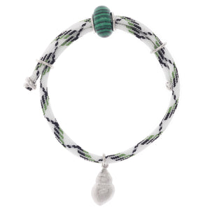 MALACHITE OCEAN DRAWSTRING BRACELET