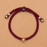 RED SIAM HARMONY ADJUSTABLE KNOT BRACELET (PRE ORDER 30 DAY)