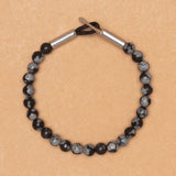 Snowflake Obsidian Shoreline Bracelet