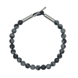 Snowflake Obsidian Shoreline Bracelet