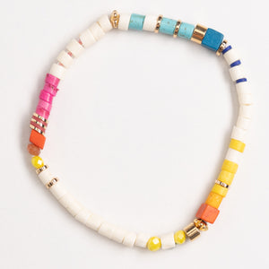 BLOOMING RAINBOW BEAD BRACELET
