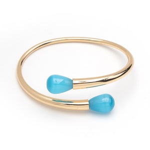 DOUBLE BLUE CRYSTAL BANGLE