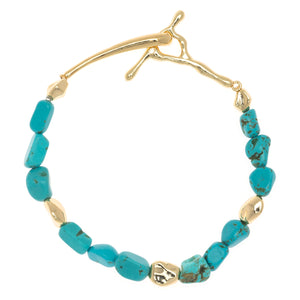 CHUNKY TURQUOISE STONE BRACELET