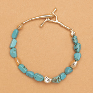 CHUNKY TURQUOISE STONE BRACELET