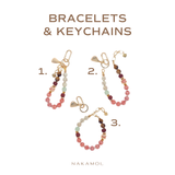 YELLOW JASPER BRACELET & KEYCHAN