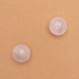 ROSE QUARTZ STUD EARRINGS