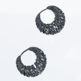 RHODIUM GRACE DROP EARRINGS