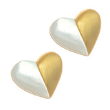 TWO TONE DROP EARRINGS