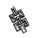 RHODIUM GRACE DROP EARRINGS