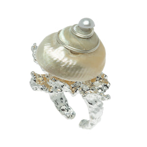NAUTILUS SILVER CROWN RING (PRE-ORDER TAKES 15 DAYS)