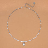 WHITE PEARL DAINTY NECKLACE