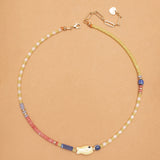 LEMON CHERRY BEADED NECKLACE