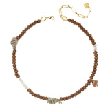 SHELL BROWN NECKLACE