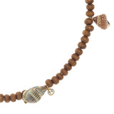 SHELL BROWN NECKLACE