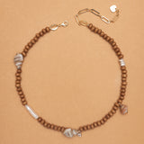 SHELL BROWN NECKLACE