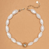CHUNKY PEARL GOLD NECKLACE