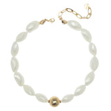 CHUNKY PEARL GOLD NECKLACE