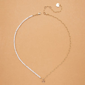 MOMMYS & ME PEARL STONE  NECKLACE