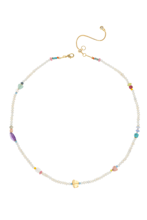 MOMMYS & ME MIX STONE  NECKLACE