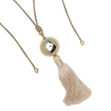 GOLDEN ECLIPSE TASSEL NECKLACE (PRE-ORDER TAKES 15 DAYS)