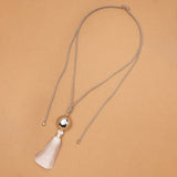 GOLDEN ECLIPSE TASSEL NECKLACE (PRE-ORDER TAKES 15 DAYS)