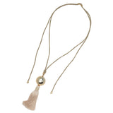 GOLDEN ECLIPSE TASSEL NECKLACE (PRE-ORDER TAKES 15 DAYS)