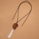 SEASHELL FRAGMENTS TASSEL NECKLACE (PRE-ORDER TAKES 15 DAYS)