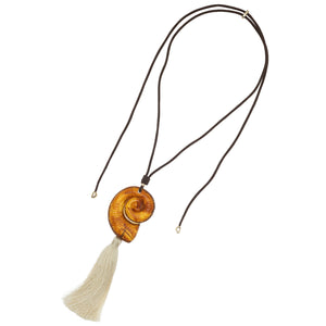 SEASHELL FRAGMENTS TASSEL NECKLACE (PRE-ORDER TAKES 15 DAYS)