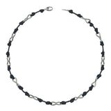 Black Sea Knot Leather Rope Necklace