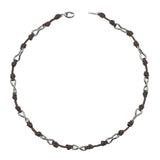 Brown Sea Knot Leather Rope Necklace