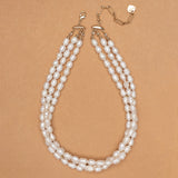 VELORA LAYERED PEARL NECKLACE