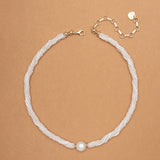 WHITE OCEÁ PEARL NECKLACE (PRE-ORDER TAKES 15 DAYS)