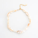 WHITE PEARL SHELL NECKLACE