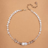 IVORY CRYSTAL NECKLACE