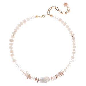 IVORY CRYSTAL NECKLACE