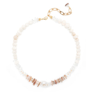 IVORY CRYSTAL NECKLACE