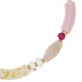 HOT PINK CARNELIAN NECKLACE