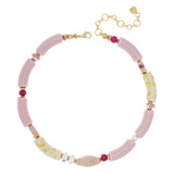 HOT PINK CARNELIAN NECKLACE