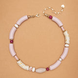 HOT PINK CARNELIAN NECKLACE