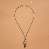 BROWN GOLD SHELL FISHNET NECKLACE