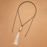 GOLDEN OCEAN TASSEL NECKLACE (PRE-ORDER TAKES 30 DAYS)