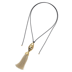 GOLDEN OCEAN TASSEL NECKLACE (PRE-ORDER TAKES 30 DAYS)