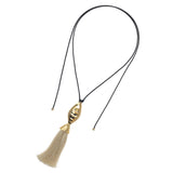 GOLDEN OCEAN TASSEL NECKLACE (PRE-ORDER TAKES 30 DAYS)